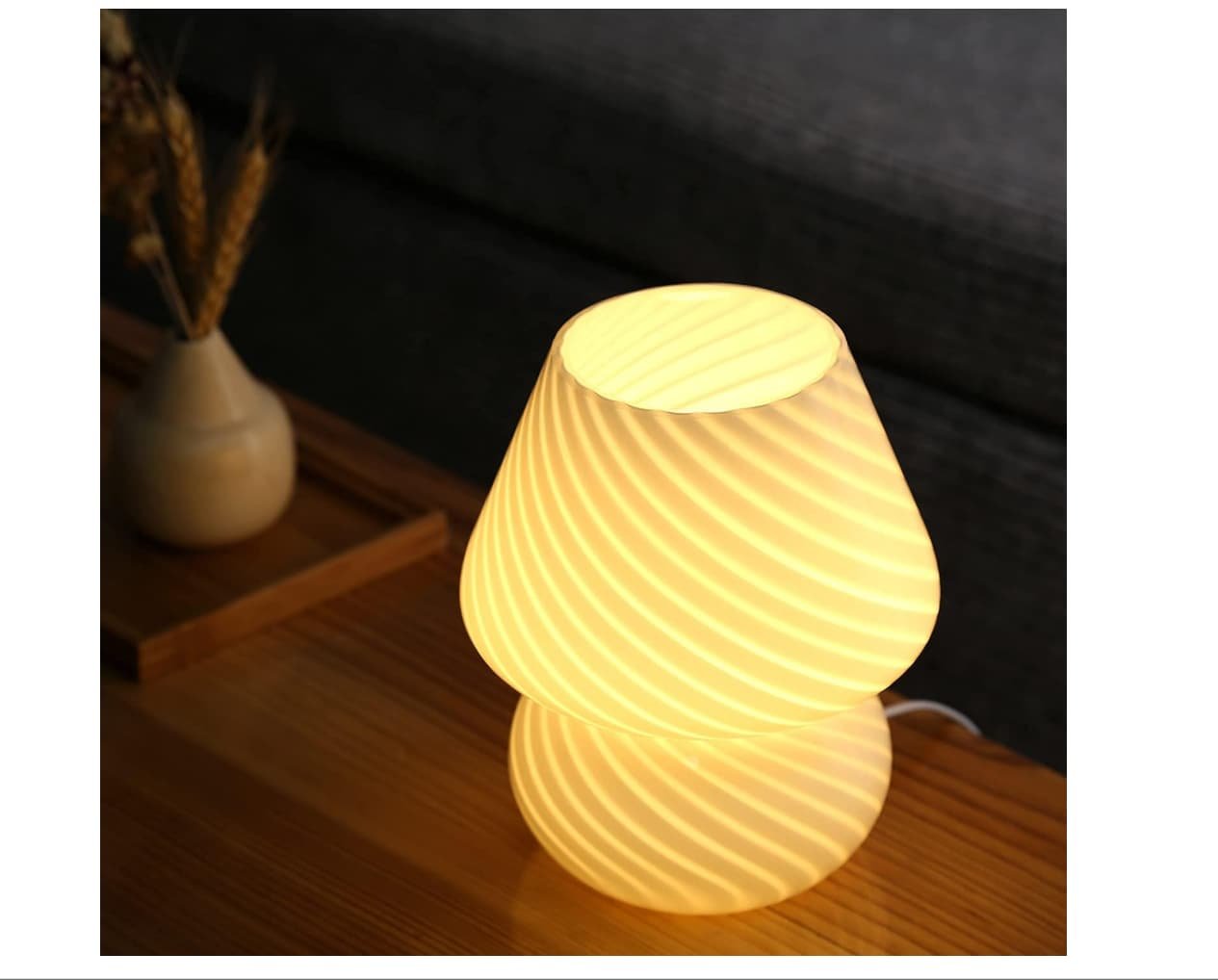 mushroom style bedside table lamp Aesthetic Bedroom Decor mushroom style bedside table lamp