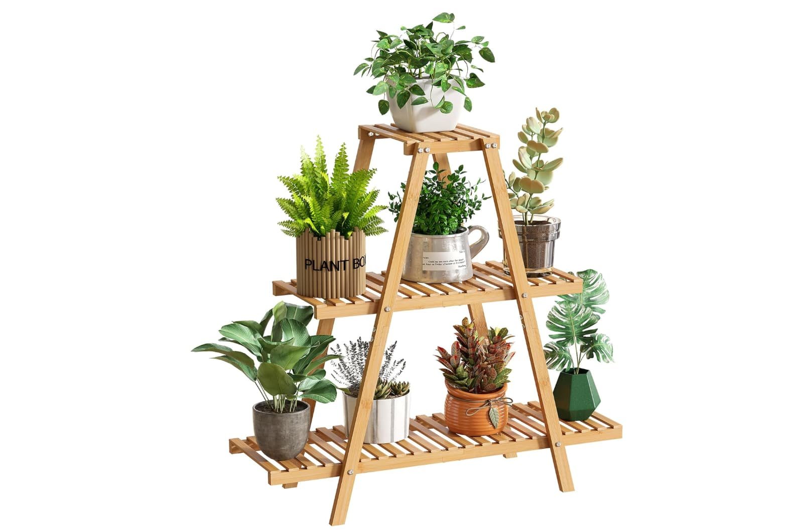 Indoor plant stand ideal for saving space and transforming your indoor gardening setup