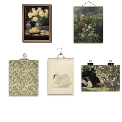 vintage botanical wall decor