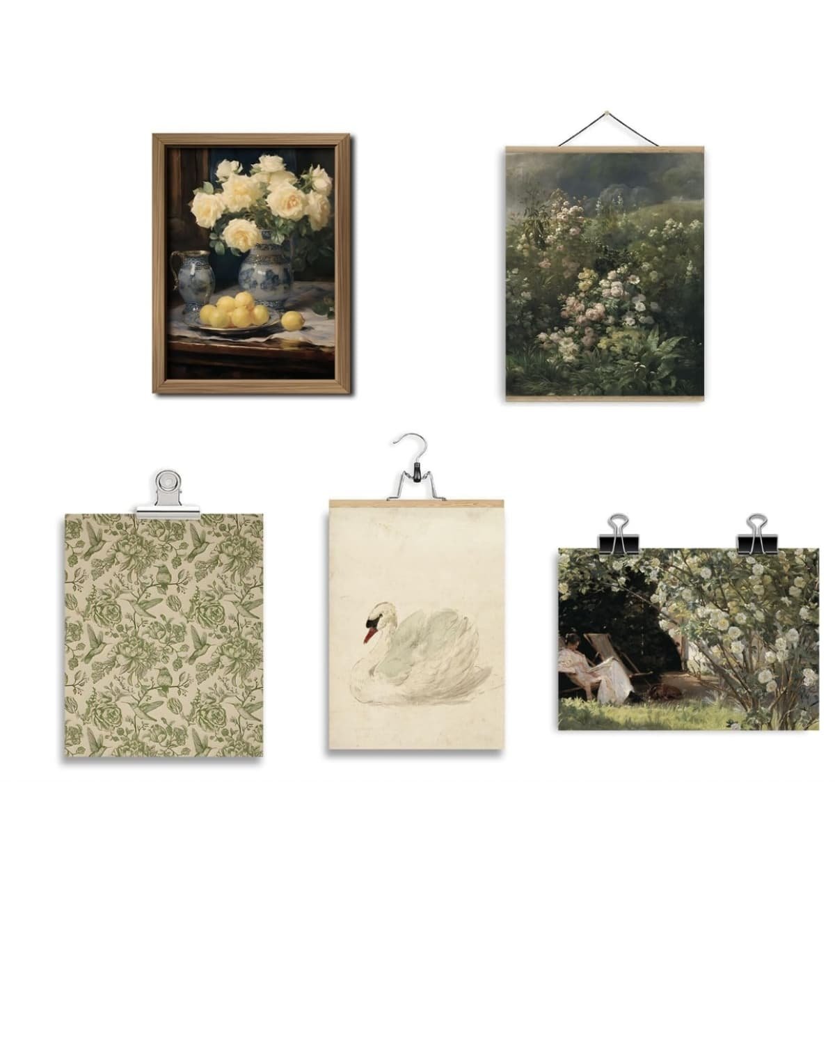 vintage botanical wall decor